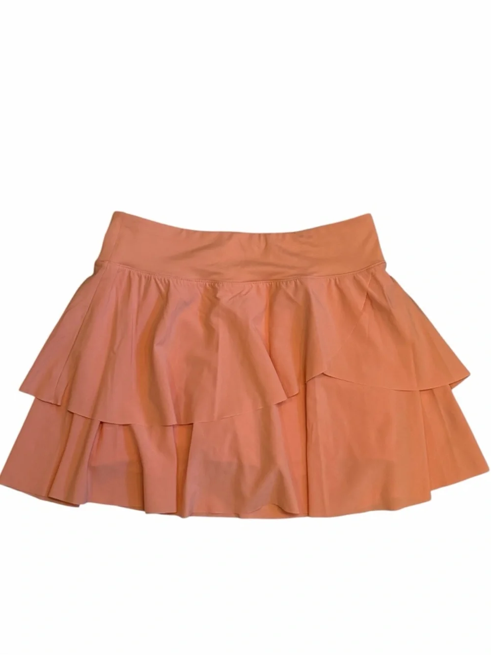 DSG FASHION TIERED SKORT GIRLS SUMMER PEACH Built in Shorts KIDS Large 14